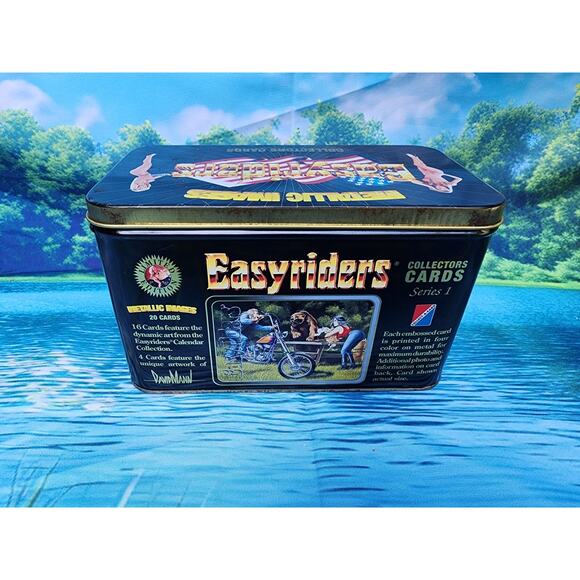 RARE Metallic Images EASYRIDERS Series 1 Motorcycles Complete 20 METAL CARD SET - Picture 4 of 4
